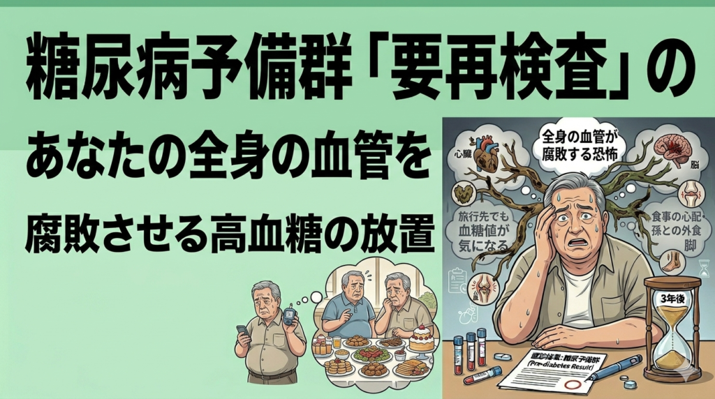 あなたの全身の血管を腐敗させる高血糖の放置