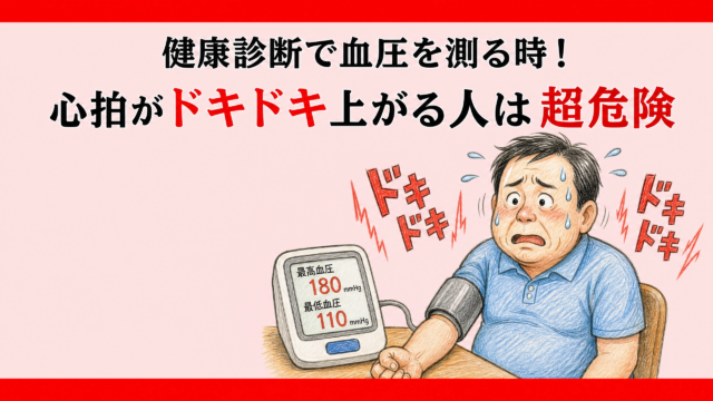 健康診断で血圧を測る時！心拍がドキドキ上がる人は超危険