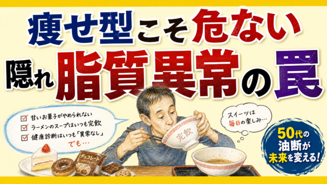 痩せ型こそ危ない隠れ脂質異常の罠