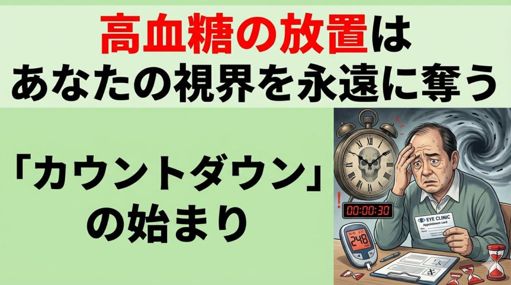 高血糖の放置はあなたの視界を永遠に奪う「カウントダウン」の始まり